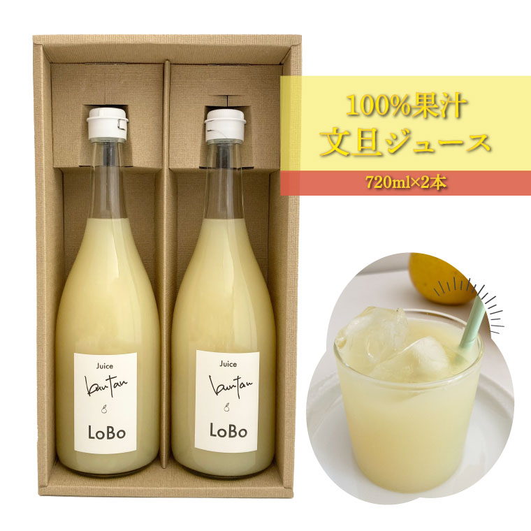 【ふるさと納税】「ろぼ農園」の果汁100％文旦ジュース 計2本 栽培期間中農薬不使用 フルーツからしぼった フレッシュジュース 保存料 着色料 香料など不使用 ギフト 720ml×2瓶 果物 柑橘ジュース 農家直送 高知 佐川町 ろぼ農園【常温】送料無料 爽やか