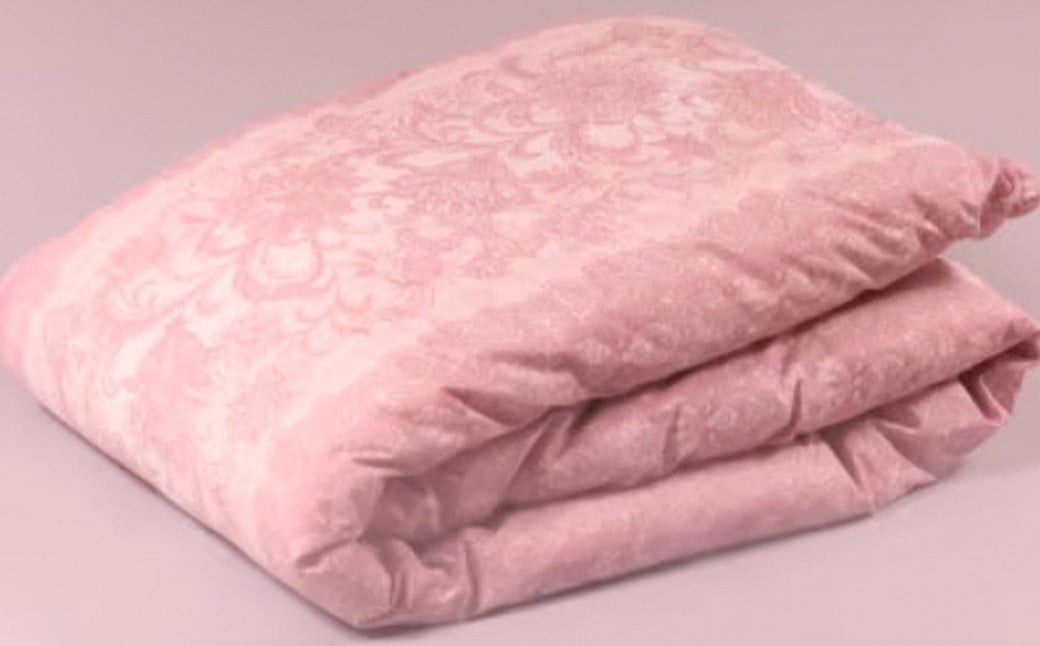 
            シングル 羽毛 肌掛け ふとん （ ダウン85% ・ 充填量300g ・ ピンク ・ ベージュ系 ）  訳あり 柄おまかせ 洗える羽毛 ふとん 羽毛布団 収納ケース付き 良質 ダックダウン 布団 福岡県 筑後市
          