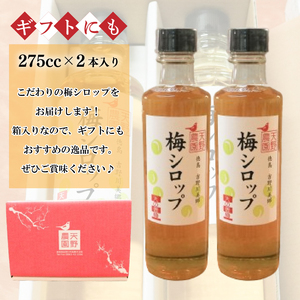 梅シロップ 275cc 2本 セット 美郷 梅 シロップ 梅 シロップ 梅 シロップ