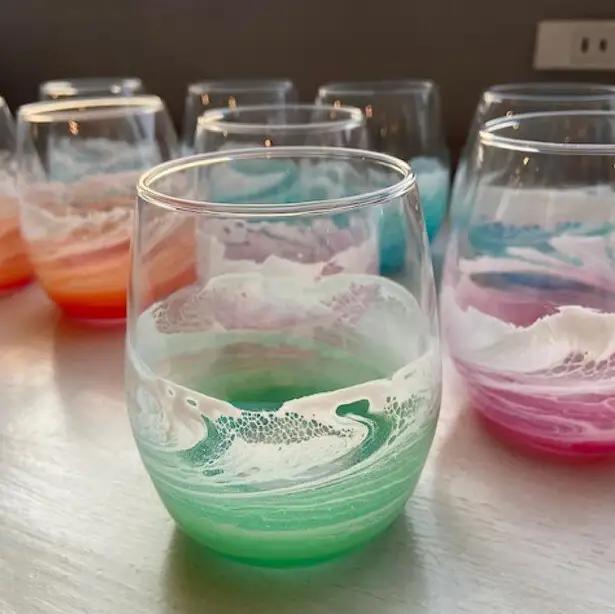 【福岡市】オーシャングラス 1個 330ml【カラー選択可】 ブルー系