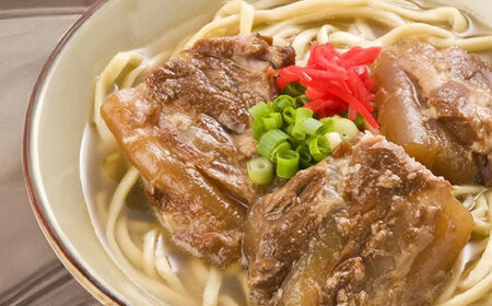 沖縄そば そば家鶴小 (ちるぐゎー) ソーキそば 4食セット  BCCG002 そば