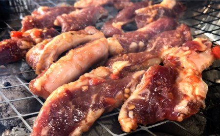 【6回定期便】雲仙もみじ豚 味付き 中おち カルビ スタミナ焼き 1200g 豚 豚肉 / 南島原市 / はなぶさ[SCN089]