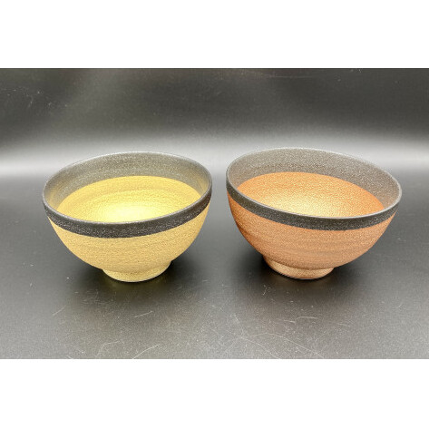 有田焼 伝作窯 甲胄飯碗 黄金ペアセット A25-328_イメージ2