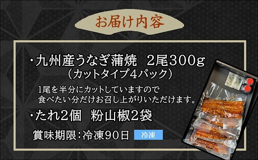 天保年間創業 祖川真兵衛総本家鶴屋 炭火焼 九州産うなぎ　蒲焼き2尾【D1-002】 鰻 うなぎ 蒲焼 炭火焼 九州産 香ばしい ふっくら パリッと