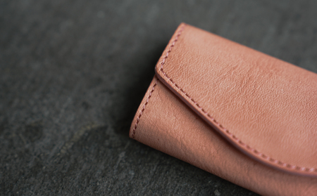 [Botanical Leather] キーケース (カラー：桜染め(ピンク))