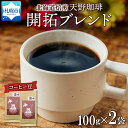 【ふるさと納税】 コーヒー ブレンド 豆 100g×2 珈琲 生豆 自家焙煎 フルーティー スペシャルティコーヒー 中挽き 粗挽き 細挽き 極細挽き 飲料 ドリンク ギフト お取り寄せ グルメ 開拓ブレンド 天野珈琲 北海道 札幌市