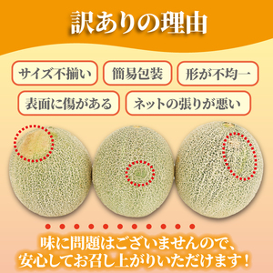 【先行受付】 メロン 訳あり 赤肉 約10kg ❘ メロン