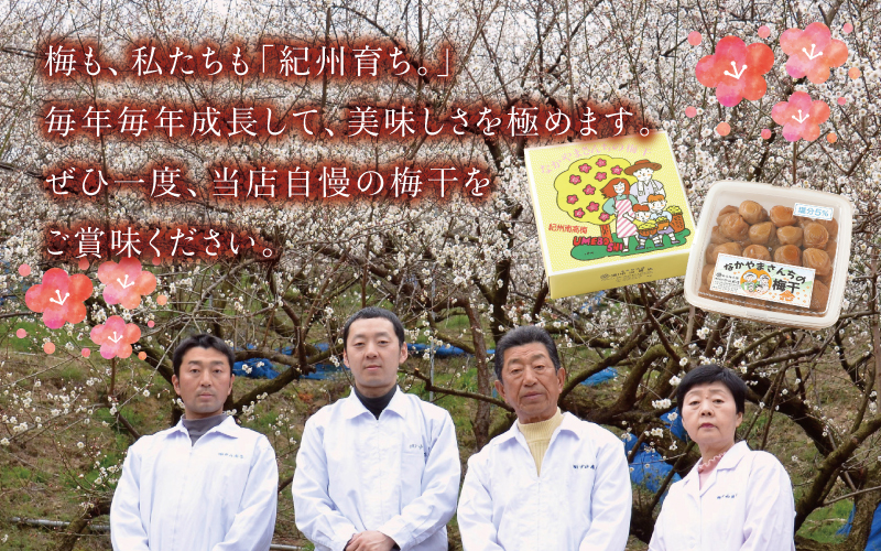 紀州南高梅　かつお【ハチミツ入】 塩分5%（1.5kg）なかやまさんちの梅干　うめ　ウメ【nky007-215k】