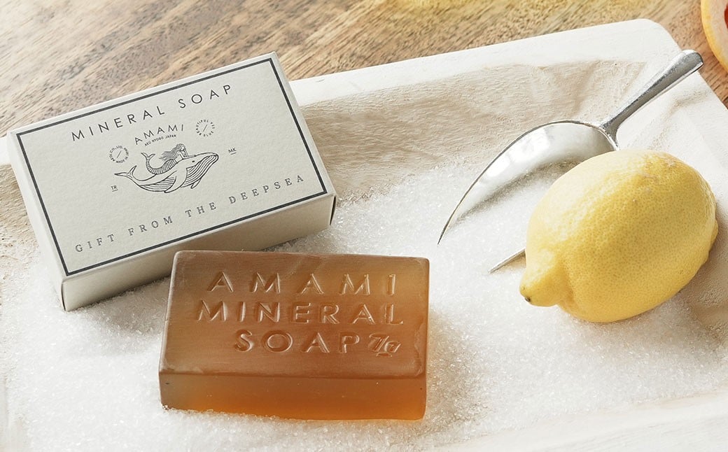 石鹸 ミネラル ソープ AMAMI 3個 セット