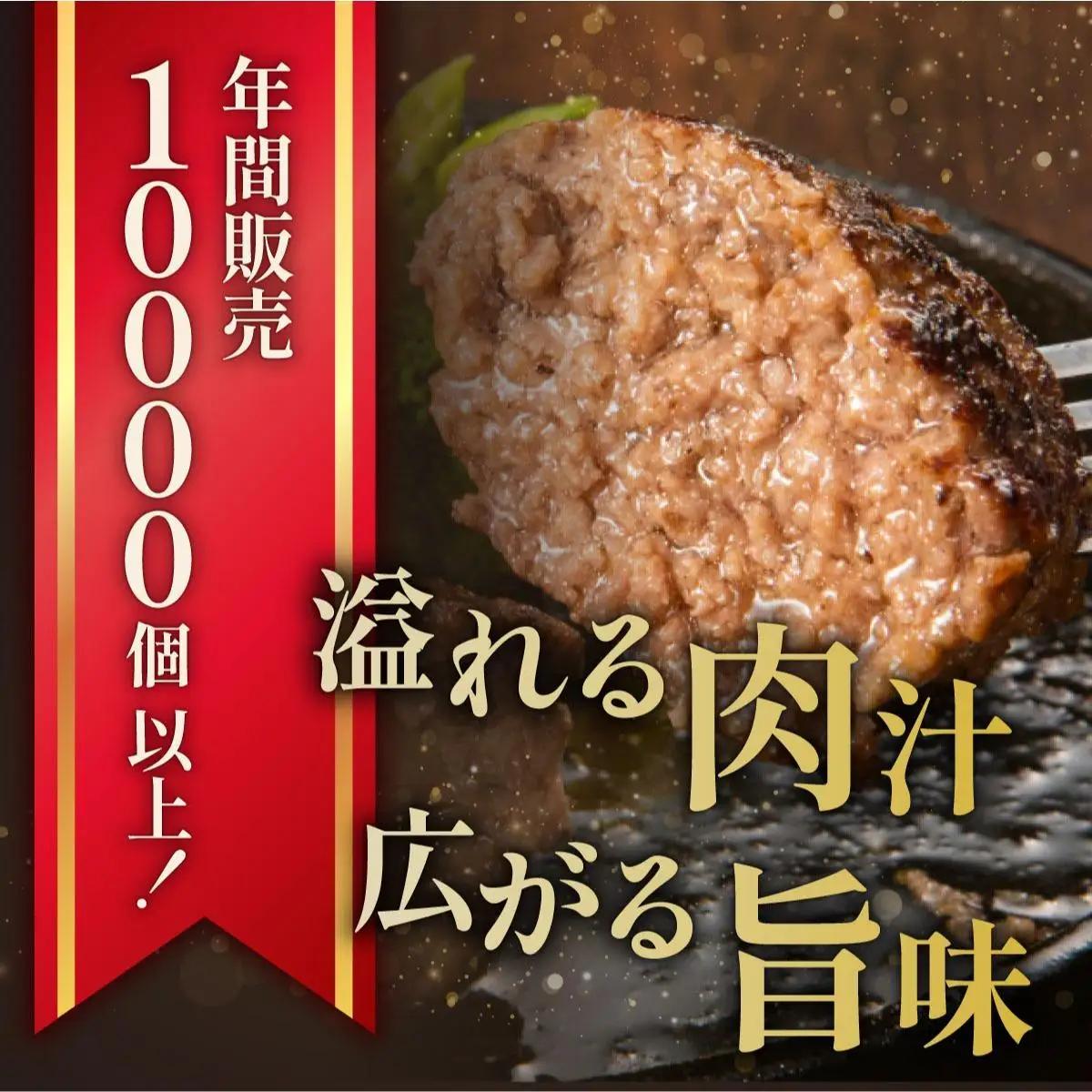  ＜定期便・全6回＞博多和牛100％！贅沢本格 手ごねハンバーグ 10個【久田精肉店】