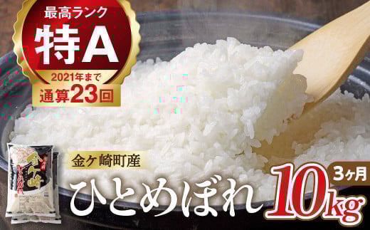 米 10kg 【3ヶ月 定期便 】 岩手 ひとめぼれ 令和6年産 白米 岩手ふるさと米 5kg 小分け 袋 ｜ お米 コメ 5キロ 災害 備蓄 防災セット 非常食 白飯 ごはん 炊飯 レトルト カレー いわて ブランド米 東北 岩手県 金ケ崎町