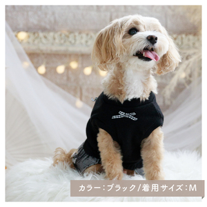 くまモチーフさがら刺繍ワンピース 【ココアトワ(cocoAtoi)】 Ｓ