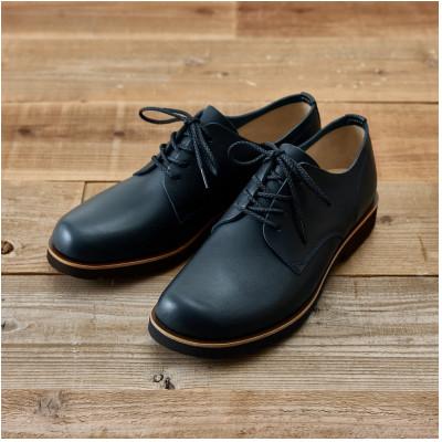 ふるさと納税 大和郡山市 足なりダービー Dネイビー 25.0cm 牛革 革靴 KOTOKA メンズシューズ KTO-3001