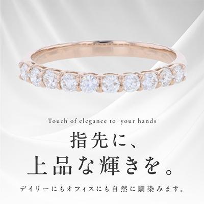 ふるさと納税 泉佐野市 アルカンシェル PGダイヤピンキーリング(計0.25ct)【鑑別書付き】サイズ3号 J080 |  | 01