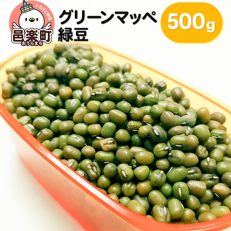 【ふるさと納税】グリーンマッペ（緑豆）500g×1袋 サイトウ・コーポレーション 飼料 [鳥 鳩 ハト 小鳥 インコ 文鳥 カナリア 小動物 草食 雑穀 餌 えさ エサ ペット]