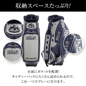 RELOADED 10 ツアーバッグ DCC763 ネイビー×ホワイト | ゴルフ golf ゴルフ用品 スポーツ スポーツ用品 DOCUS ドゥーカス ギフト 贈答 景品 茨城県 古河市_EO80