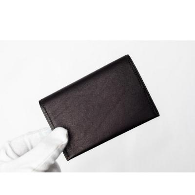 ふるさと納税 徳島市 【本革・手縫い】本藍染イタリアンレザーの二折名刺入れ【CY017】 |  | 02