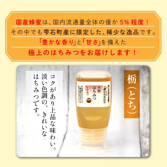 簗場養蜂場 非加熱 生はちみつ とち 500g 2本 【あねっこ】 純粋 蜂蜜 はちみつ ハチミツ ハニー 1kg 1キロ 国産 国内産 日本産 ボトル 長期保存 産地直送 トチ 栃 栃蜜 とち蜜 蜜