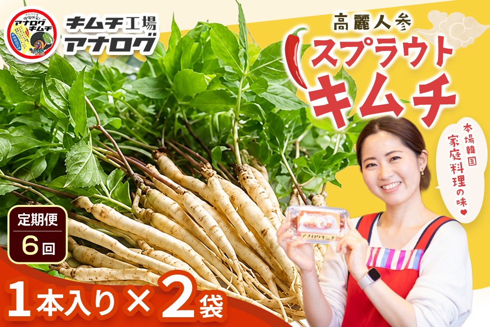 
                  【6カ月定期便】熟成秘伝の高麗人参スプラウトキムチ(1本入り×2袋)【エナキム 健美キムチ 健康志向 熟成キムチ ご飯のお供 発酵食品 手作り 辛味控えめ 国産素材】(H104189)
                