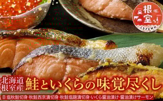 B-42001 【北海道根室産】＜鮭匠ふじい＞鮭といくらの味覚尽くし