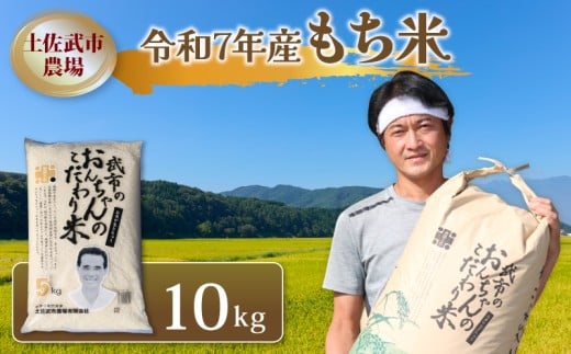 令和7年度 もち米 10キロ 数量限定 餅米 もちごめ 白米 高知県 南国市