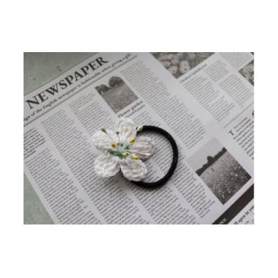 ふるさと納税 佐川町 【ヘアゴム 3個】バイカオウレンのハンドメイドアクセサリー |  | 01