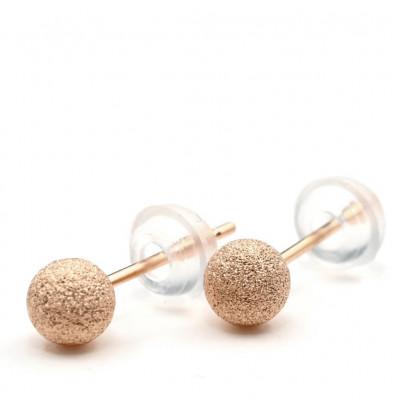 ふるさと納税 笛吹市 K18 PG フラッシュボールピアス　3ミリ　E315-R |  | 02