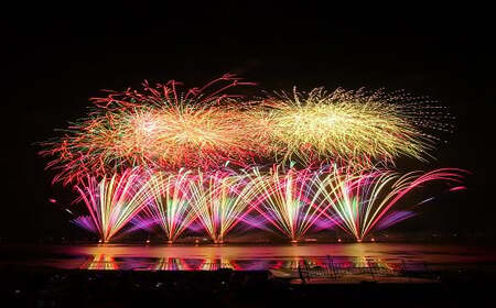 第77回諏訪湖祭湖上花火大会「ふるさと寄附」ペア入場券（D51）スーペリアエリア（※注意事項を必ず確認の上、お申し出ください） ／諏訪湖祭実行委員会 花火大会 諏訪湖 信州 長野県 諏訪市 諏訪 花火