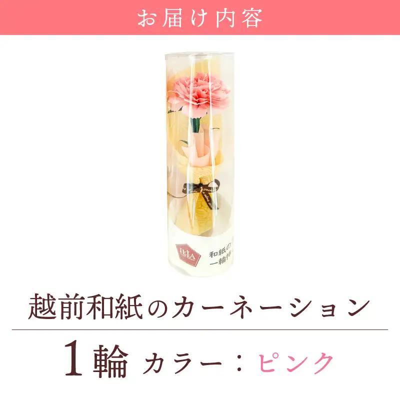 【先行予約】【母の日限定】母の日ギフト 越前和紙カーネーション 永遠の感謝 プレゼント【カラーピンク】【2027年5月発送】 [e51-a004_02]