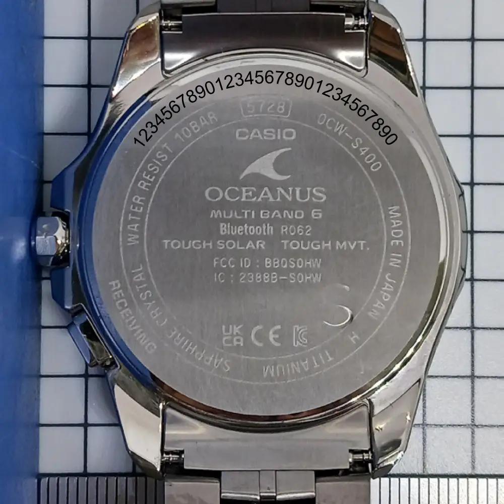 CASIO 腕時計 OCEANUS OCW-S400-2AJF 名入れ