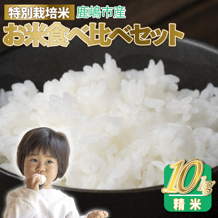 令和7年産 お米食べ比べセット 精米 (ミルキークイーン×５kg  コシヒカリ×５kg　計10kg )【こしひかり 食べ比べ 精米 茨城県 鹿嶋市 30000円以内】（KAK-7）