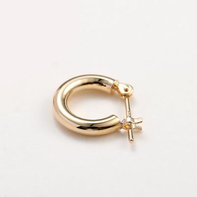 ふるさと納税 昭和町 K18　フープピアス　111627　　　　　　　太さ2.0mm ・直径10.0mm |  | 01