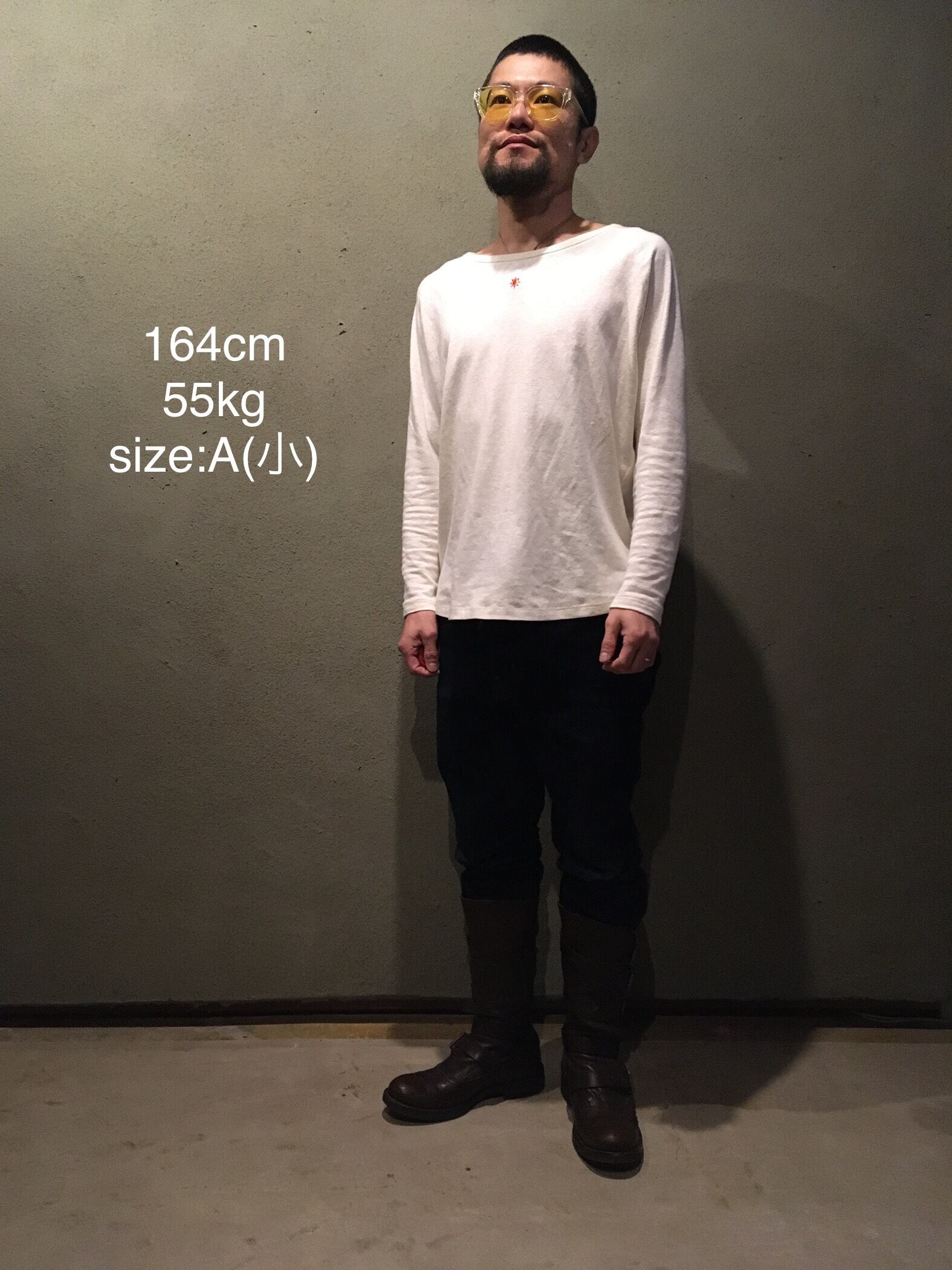 旅人の長袖（麻綿のラグラン長袖） サイズA（S~M）服屋ウタタネ 山形県 東根市 hi073-002-A