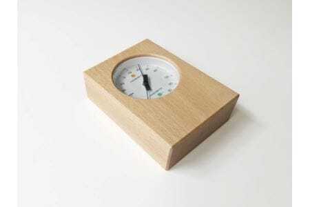 KATOMOKU　無垢材の木枠温湿度計A(ナチュラル)