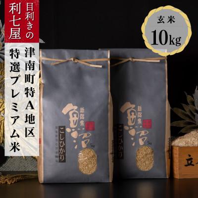 ふるさと納税 津南町 【令和8年産 新米予約】 特選!魚沼産コシヒカリ 玄米10kg 魚沼地域津南町の美味しいお米