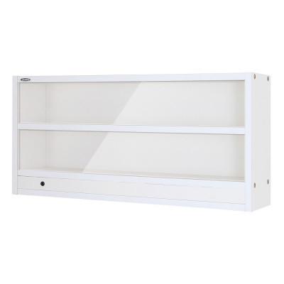 ふるさと納税 磐田市 LED付きコレクションケース ロータイプ (ホワイト)　JCR-8317LW