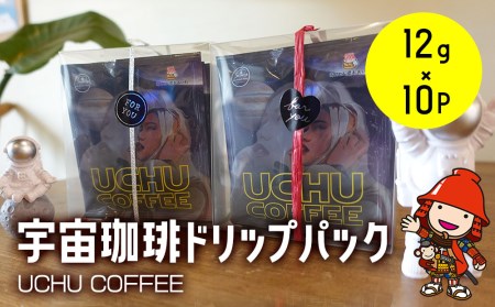 宇宙珈琲 ドリップ パックセット 12g×10パック ドリップ コーヒー豆 珈琲豆 コーヒー粉 珈琲粉 ブラックコーヒー 大分県産 九州産 中津市 国産