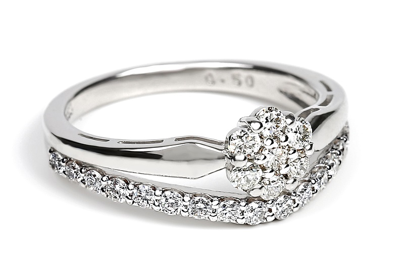 0.5CT プラチナ ダイヤモンド リング Ｒ3778DI-P2