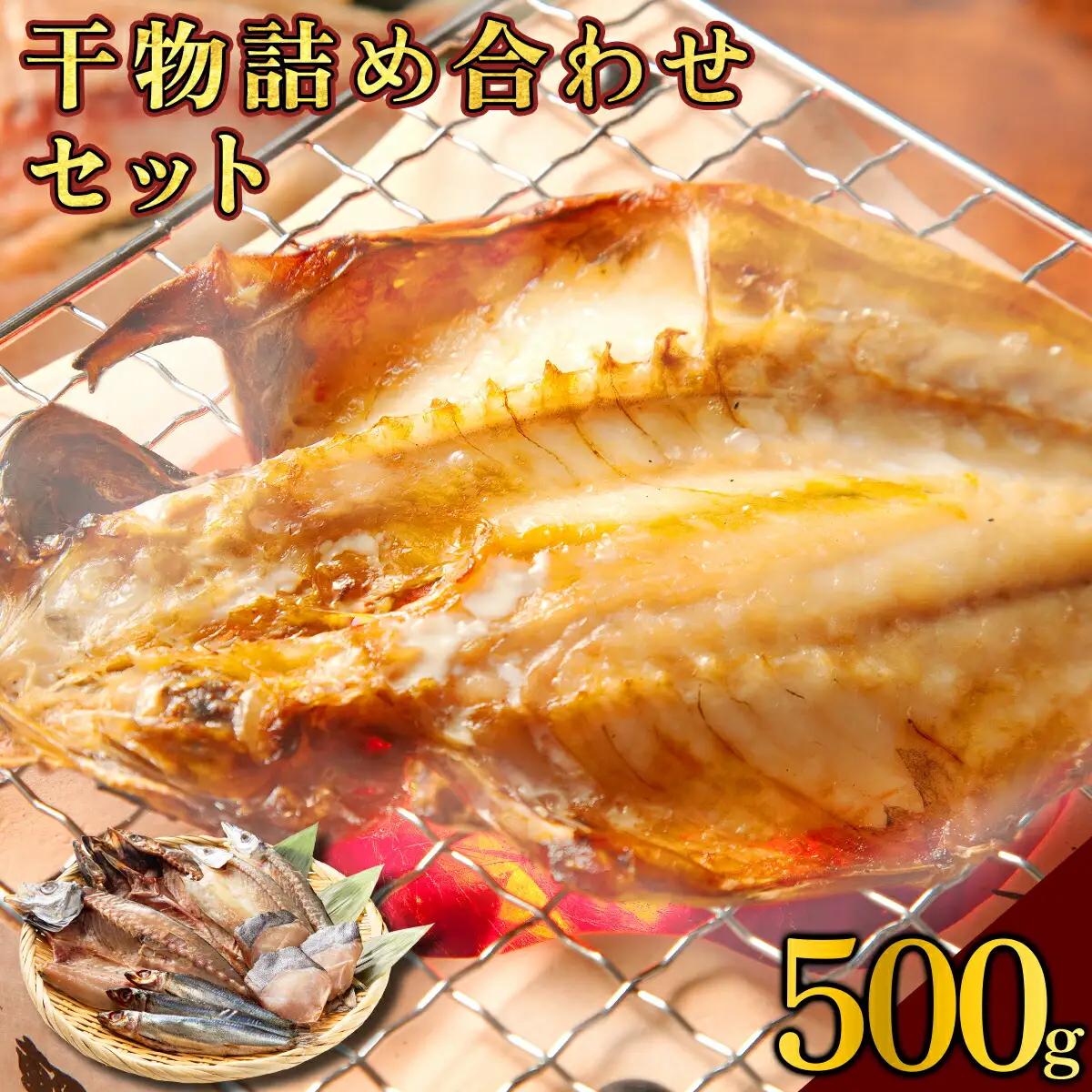 海駅製作所 干物詰め合わせ お任せ3種以上 500g【MT014-1】