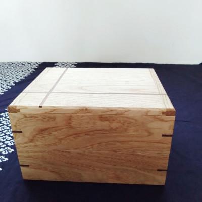 ふるさと納税 能勢町 重箱型 小物収納箱(2段) | 無垢 栗(クリ) |  | 01