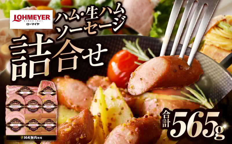 
            ローマイヤ　ハム・生ハム・ソーセージ詰合せ ns009-023 【加工品 ギフトセット 国産 豚肉 ロースハム 皮なしウインナー ビアサラミ モルタデラ】
          