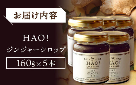HAO！ジンジャーシロップ 160g×5 [DAA048] 生姜 シロップ