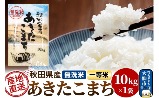 新米 米 令和7年産 秋田県産あきたこまち 一等米 農家直送 無洗米10kg 内小友ファーム