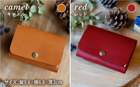 三つ折り mini ウォレット 糸島市 / BLESS 革製品 財布 [AAA027]革小物 レザー 本革 牛革 レザークラフト レザー製品 ハンドメイドレザー