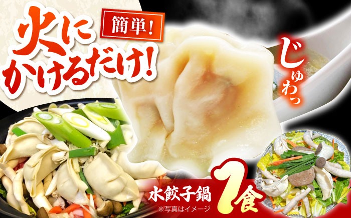 【簡単調理】本格 水餃子鍋　1食　/ 水餃子 餃子 鍋 なべ / 南島原市 / はなぶさ[SCN164]