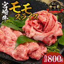 【ふるさと納税】宮崎牛 モモ スライス 400g×2セット 合計800g ミヤチク 宮崎牛 牛肉 肉 国産牛 和牛 すきやき 焼き肉 鍋 冷凍 小分け 贈答 贈答用 ギフト 宮崎市 特産 ご当地 お取り寄せ グルメ 内閣総理大臣賞4大会連続受賞 和牛 お肉