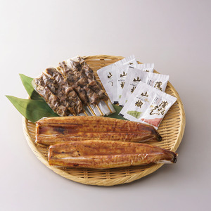 ＜高島屋選定品＞鹿児島県産うなぎ蒲焼(150g×2尾)・肝串(30g×6)セット (IB001-061)