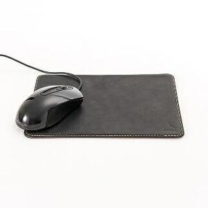 【minca】栃木レザーの本革マウスパッド  職人による手磨き/Mouse pad 01/ブラック　780【雑貨 日用品 人気 おすすめ 】