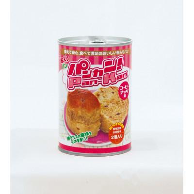 ふるさと納税 豊橋市 5年保存　缶入りパン「パンカン!」コーヒーナッツ味12缶入り　防災の備蓄に