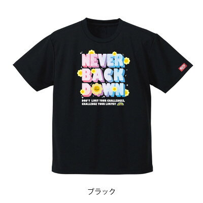 【ふるさと納税】JTTA公認　卓球ユニフォーム【男女兼用(ドライ):Lサイズ】ネバーバックダウンB　ブラック【1657855】